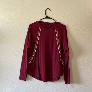 Burgundy long sleeve